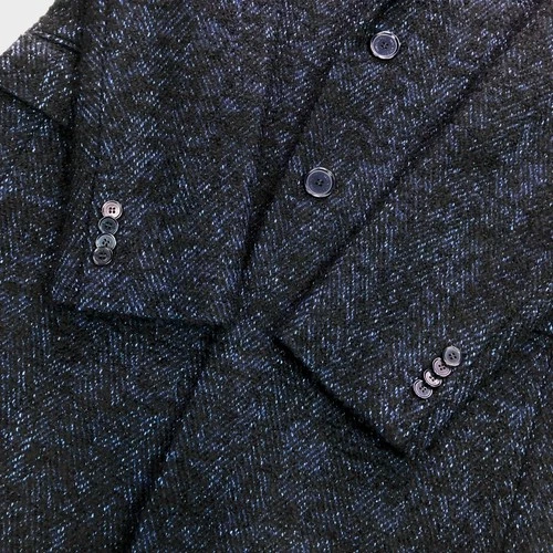 MACKINTOSH PHILOSOPHY Chester Coat Size 40 Wool Blend Navy Made in Japan image 5