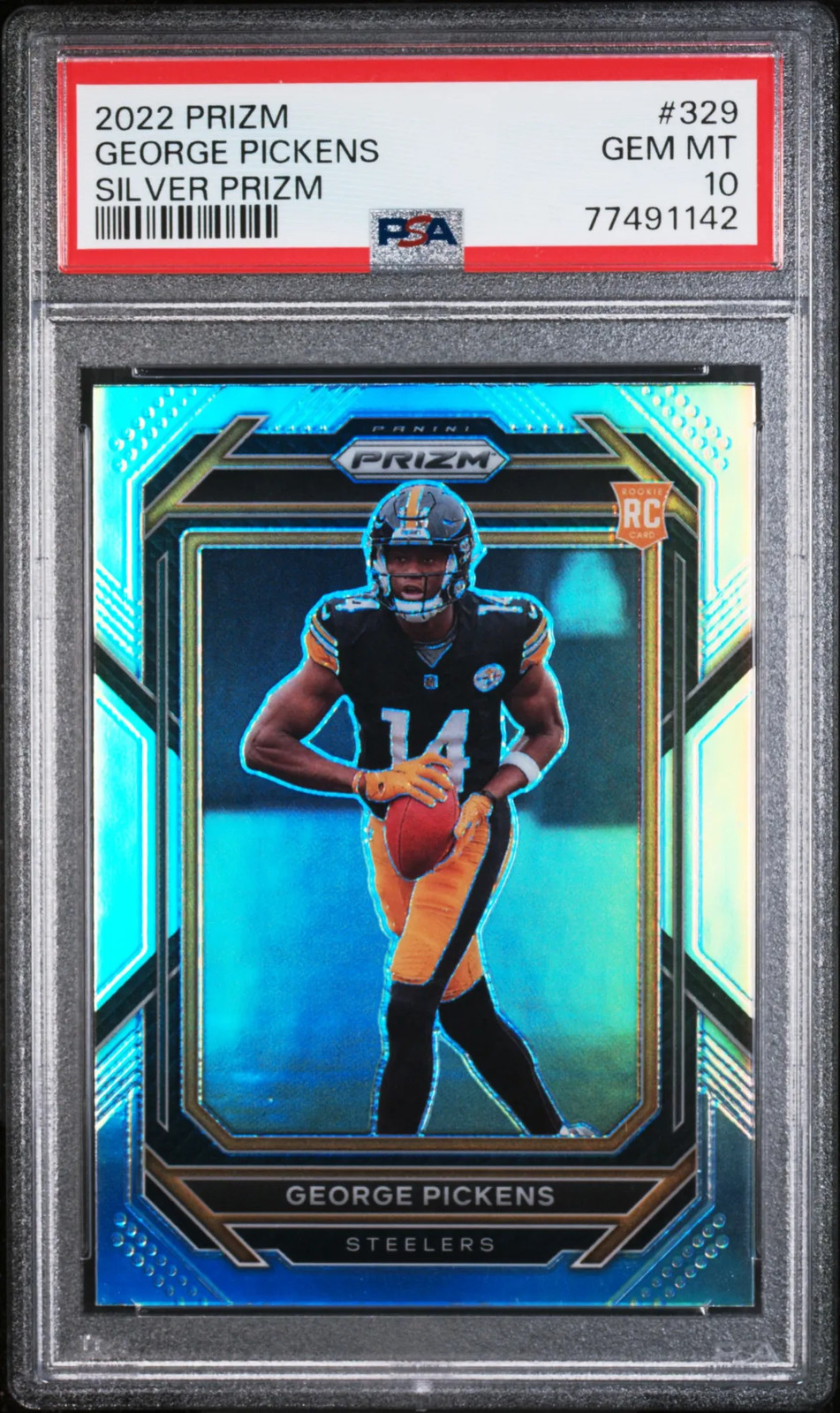 George Pickens Panini Prizm #329 Silver
