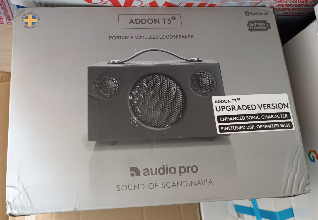 Enceinte portable Addon T3+ Noir Audio Pro avec connexion sans fil 2x5W