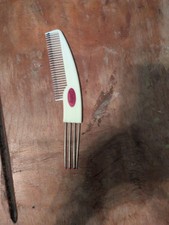 Vtg Goody Comfor-Tip Comb 7.5 Wire Pick Hair Lift Combo Color Dip 80's Prop