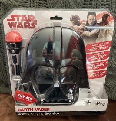 Disney Star Wars Darth Vader Voice Changing Boombox Black w/ 3.5mm Jack
