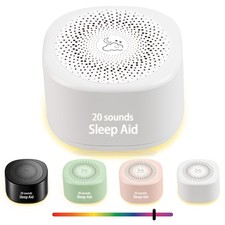 Travel White Noise Sound Machine 20 Sounds, Portable Sound Machine for Adults...