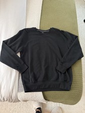 Men's Fruit of the Loom Black Crewneck Sweatshirt L