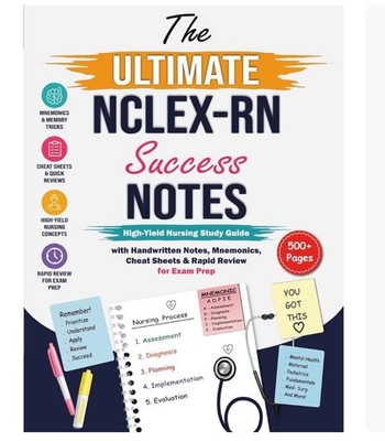 The Ultimate NCLEX-RN Success Notes: High-Yield Nursing Study Guide with Handwri