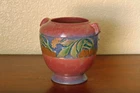 Sensational Vintage Roseville Pottery Pink Baneda Miniature Cabinet Vase #587-4