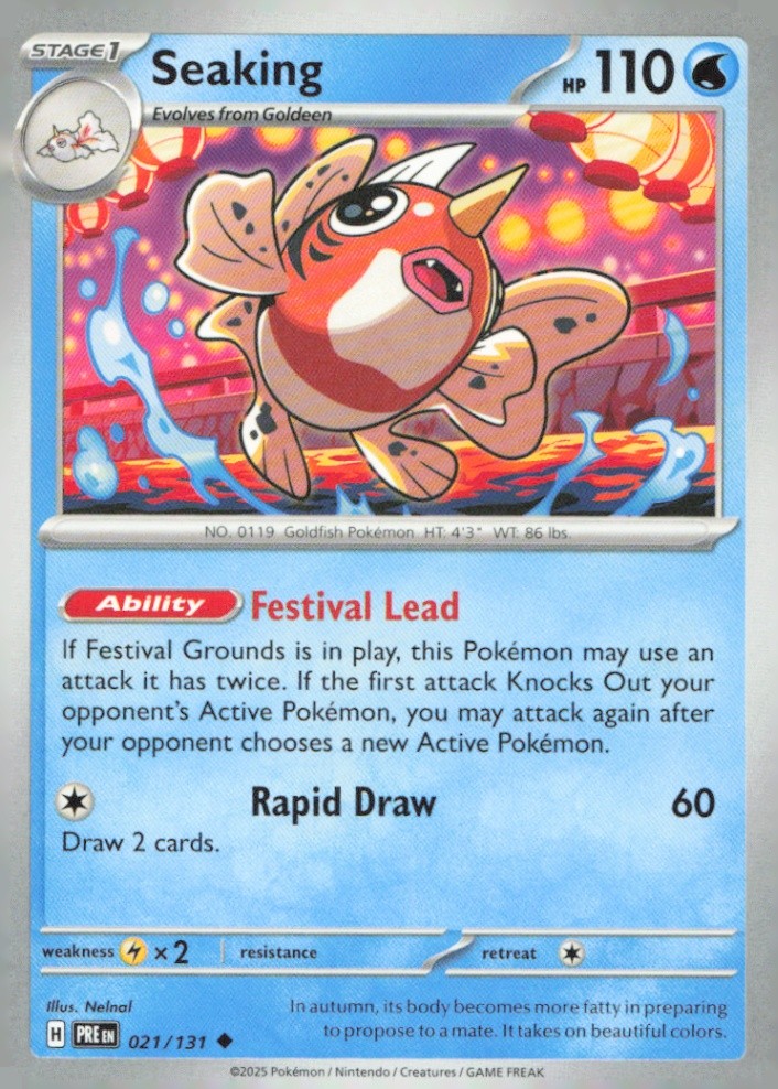 Seaking Uncommon SV: Prismatic Evolutions 021/131 NM