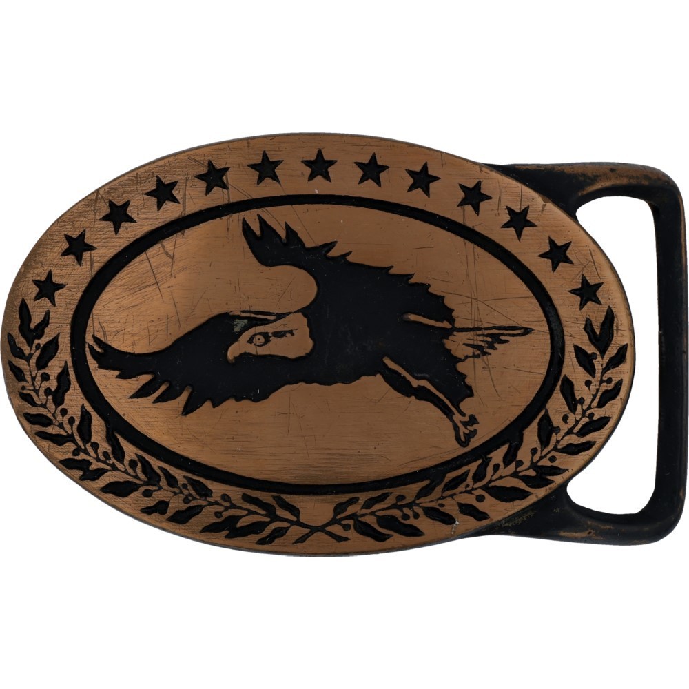 Brass Tech Ether Guild Eagle Star Western Vtg Bel… - image 1