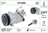 Valeo Kompressor, Klimaanlage 813386 FüR Renault