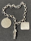 Vintage Sterling Charm Bracelet Class of 66 Wells Sterling Charm  — photo 10