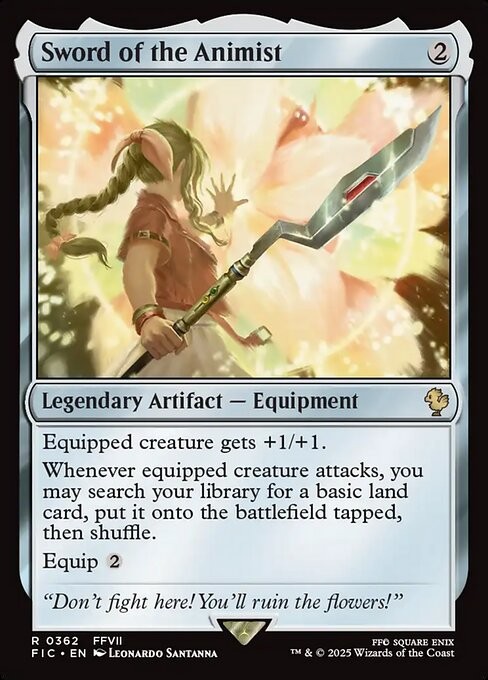 Sword of the Animist 362 R Normal FIC MTG NM