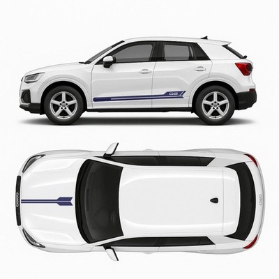 Aufkleber komplettes Set Pfeilstreifen Audi Q2