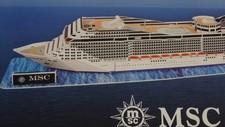 DARON: MSC 3D "CRUISE SHIP" Puzzle Choice of 4 ships. #CF132H, 84 pieces. NEW.