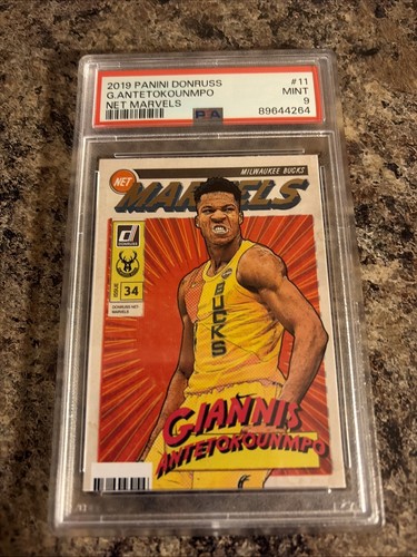 2019-20 Panini Donruss Net Marvels Giannis Antetokounmpo #11 PSA 9 MINT
