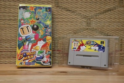 Super Bomberman 5 Bomber Man V w/box Nintendo Super Famicom SFC VG!