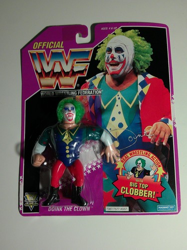 Official WWF Doink the Clown Mint of Original card...