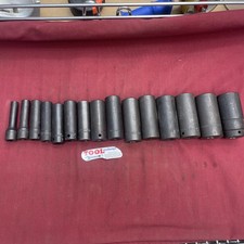 Williams Usa 15 Piece 12 Dr Deep Impact 6-ptsocket Set 38 - 1-516 Snap On