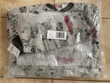 NWT Carters kids footie fleece cars/trucks pajamas sleepwear 30 value
