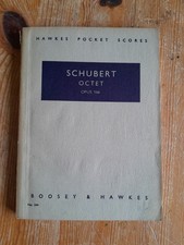 Schubert - Octet vintage Hawkes Pocket Scores - published Boosey Hawkes