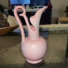 RARE Beautiful Niloak Pink Ewer Pitcher 9.5” Vintage