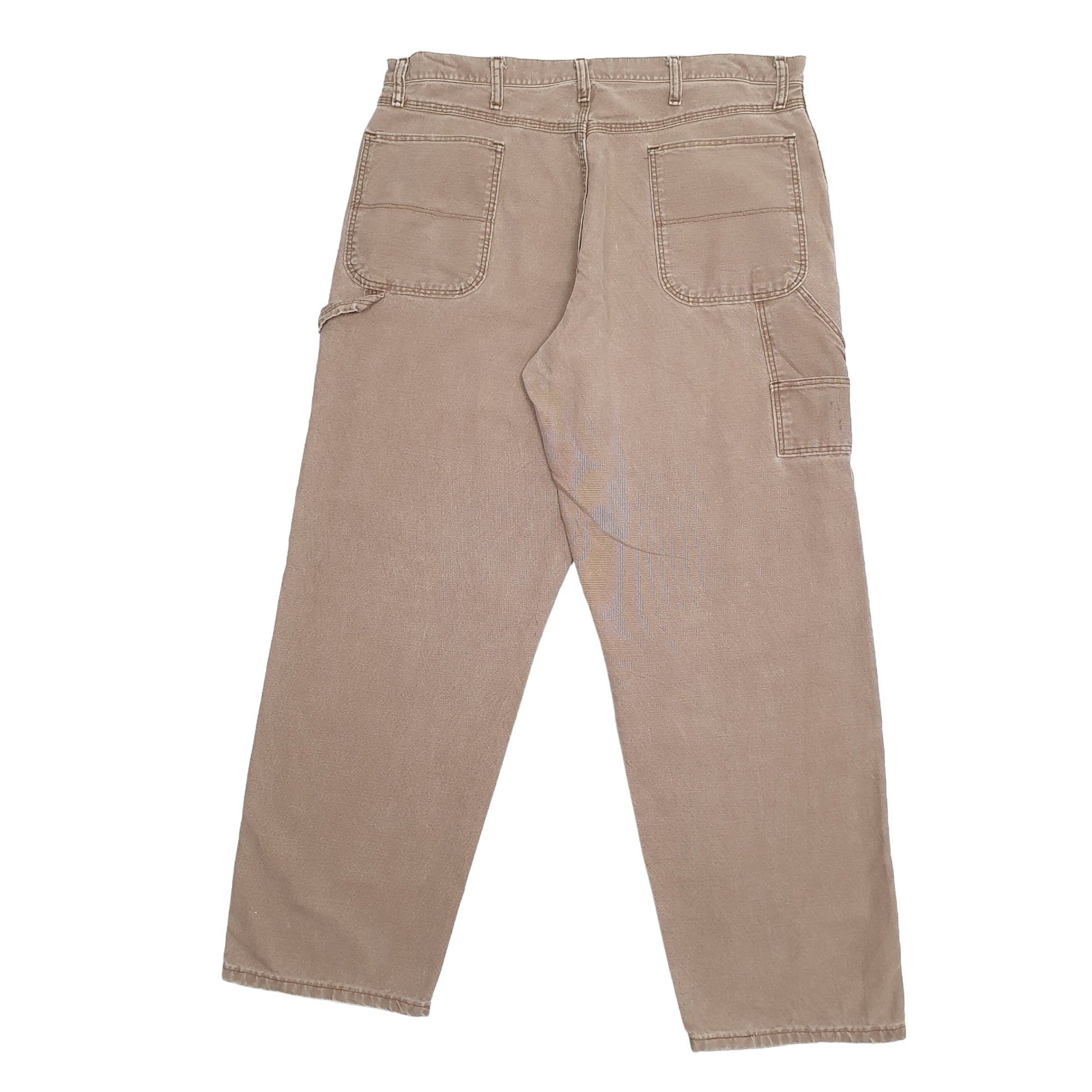 WOLVERINE Carpenter Workwear Trousers Cotton Brown Mens W38 L32 image 4