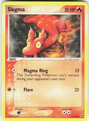 Slugma 75/107 EX Deoxys Common Pokemon Card