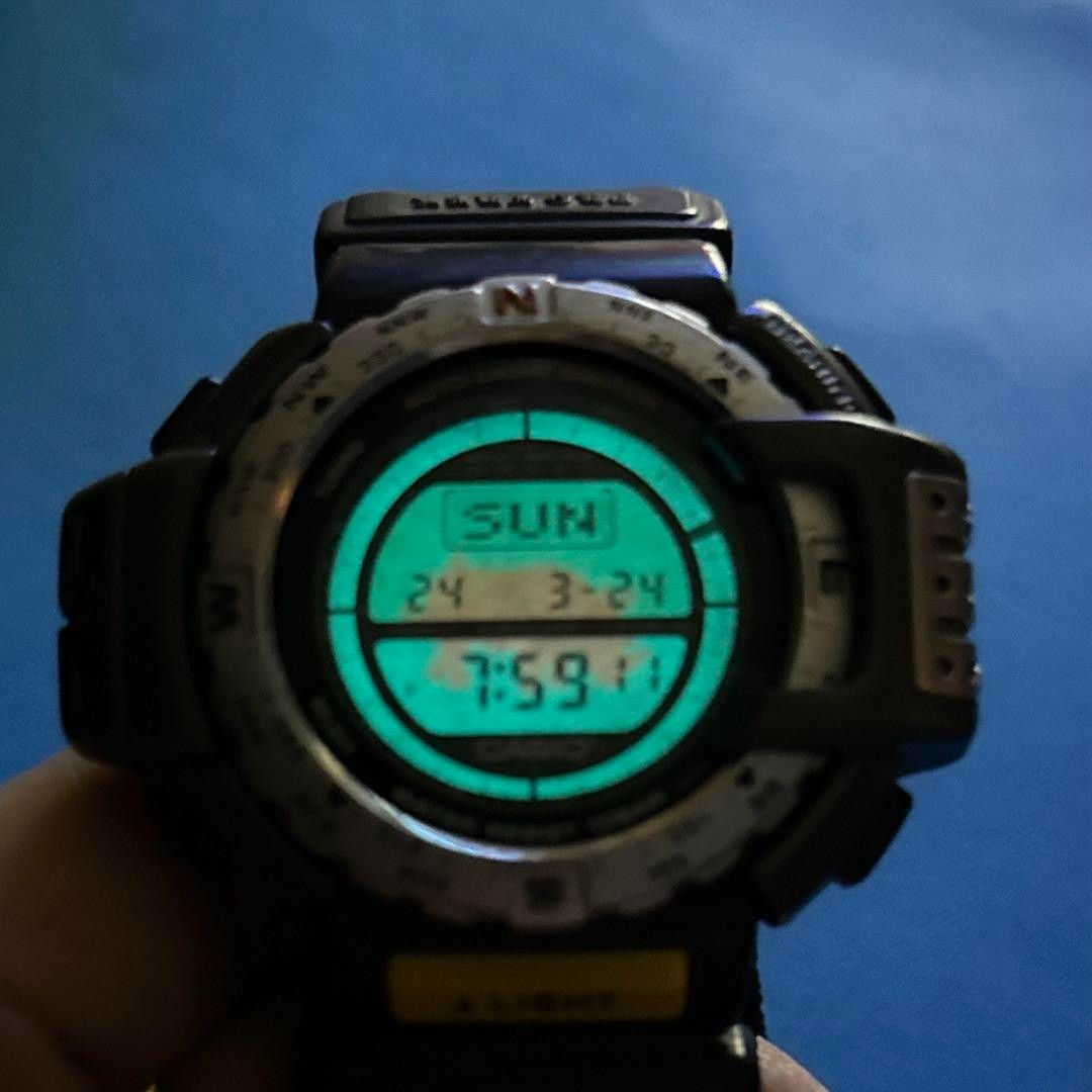 激レア品実働　CASIO カシオPRT-40　PROTREK Bird Life CASIO PRO TREK PRT-40 Stardust Lovers Triple Sensor Vintage