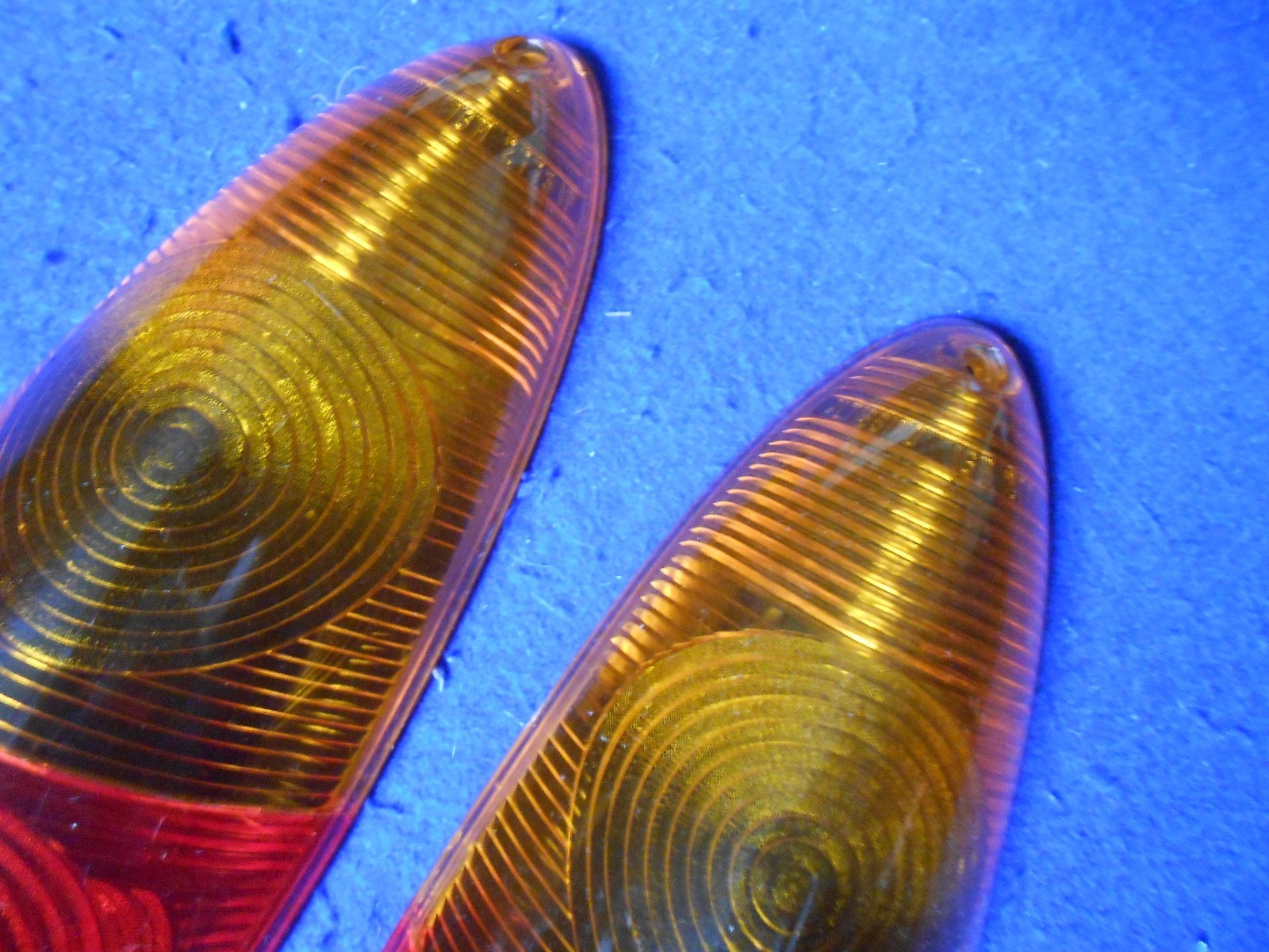 NOS Altissimo Amber/Red Tail Lamp Lens Pair Ferrari 250GTE 1GM27731P