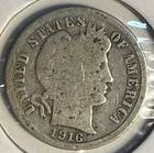 1916-P Barber Dime - (12-6)