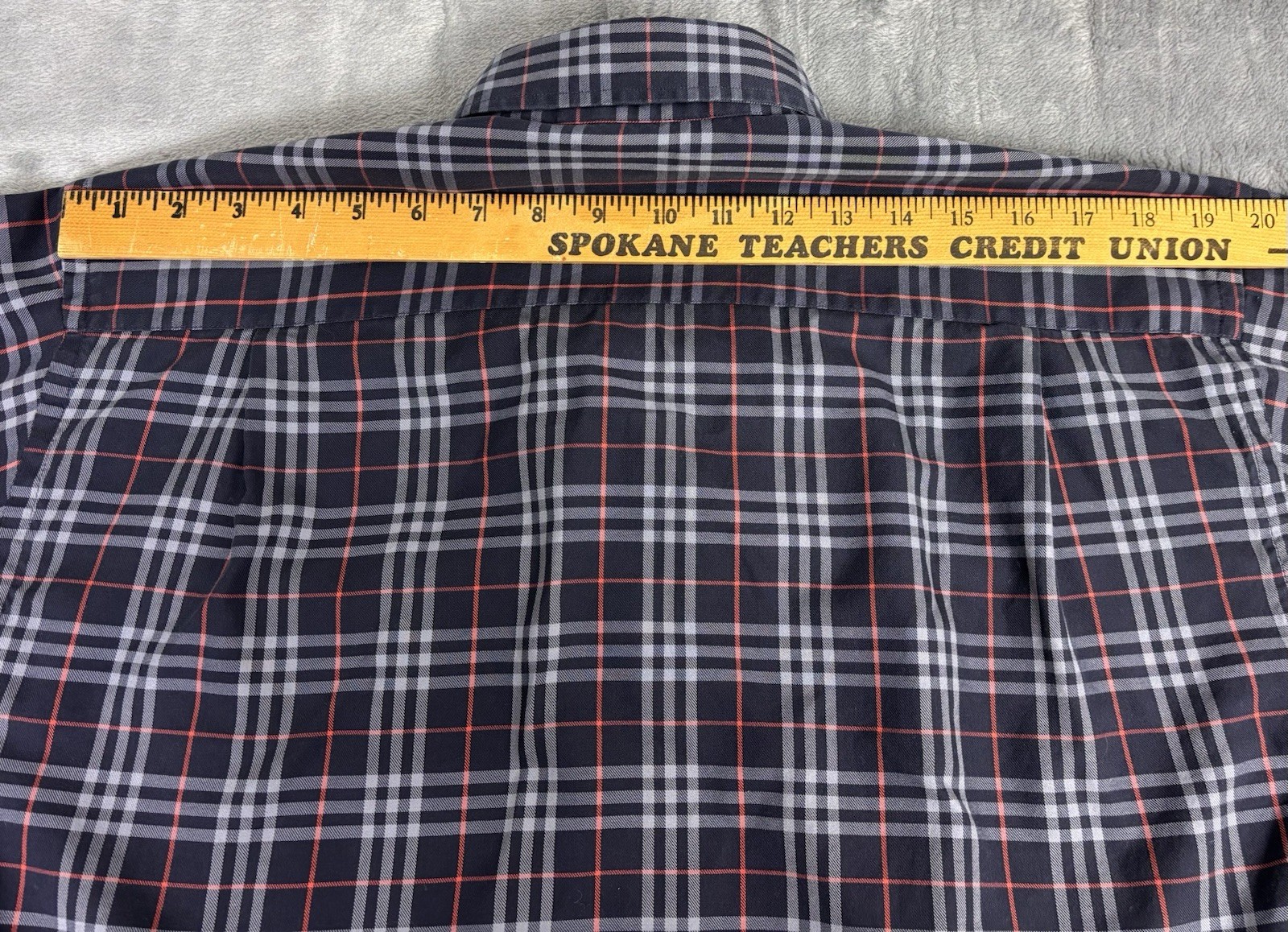 Burberry London Mens Plaid Button Down Dress Shirt Long Sleeve Size M thumbnail 9