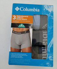 Columbia Men's Performance Boxer Brief Light Blue/Navy/Ston Size M Brand NEW