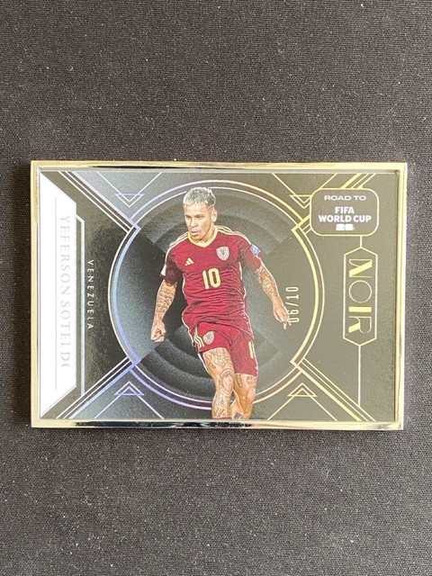 Yeferson Soteldo 2025-26 Panini Noir Road To Fifa World Cup Metal Frame /10 #186