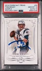 2014 NATIONAL TREASURES NNO SAMPLE #55 TOM BRADY PSA 10 DNA AUTO 10 GEM MINT