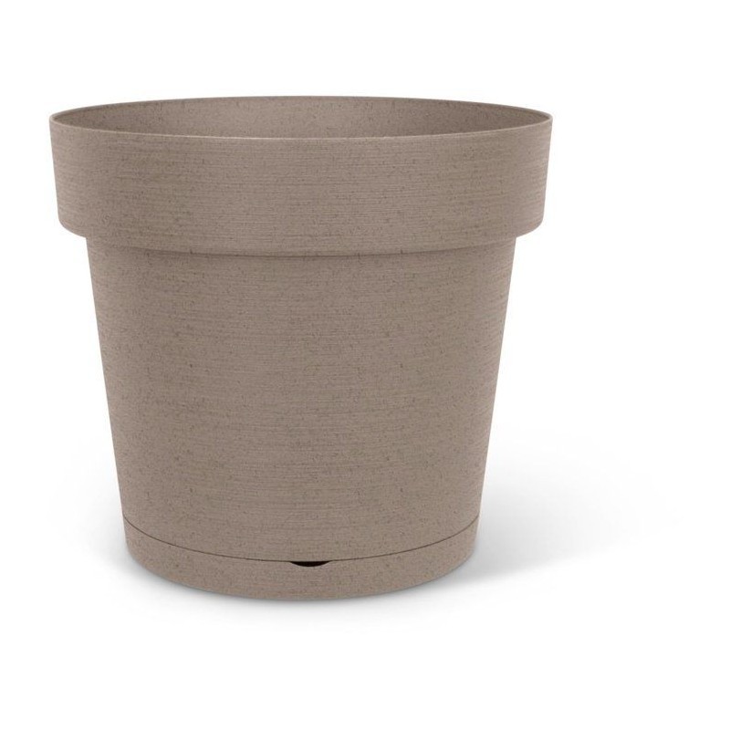 Pot de fleurs avec réserve d'eau grand volume 47L rond pour extérieur