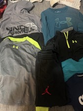 Under Armour Jordan Kids Clothing Lot Tops Pants Cowboys Shirt, Multicolor