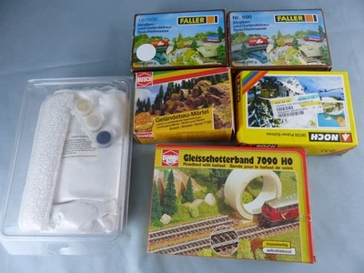 BUSCH NOCH FALLER lot de poudre neige mortier décor train électrique DIORAMA - Photo 1/3