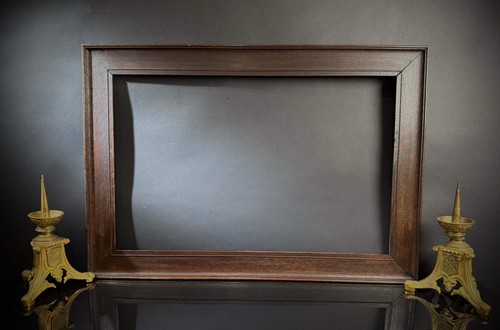 Set of 2 Large Antique Wood Picture Frame / Photo Frame | Solid Oak | Dark Wood - Picture 9 of 12