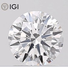IGI Certified Lab Grown CVD Diamond Round Cut 1.52 Ct D Color VS1 Clarity Stone