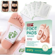 10x Detox Foot Patches Pads Body Toxins Feet Slimming Cleansing Herbal Wormwood