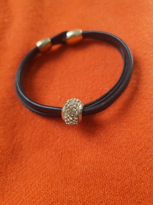 Lederarmband von LOVELINKS 925 Silber vergoldet