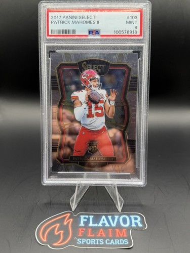 2017 Panini Select - Premier Level Patrick Mahomes II #103 🐐 PSA 9 Rookie