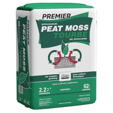 Organic Peat Moss Soil Amendment, Sphagnum, 2.2 Cu Ft Compressed Bale, Expands t