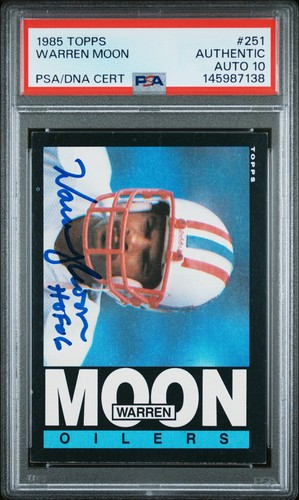 Warren Moon #251 1985 Topps card