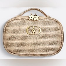 DIOR Limited Edition Gold Woven Pouch  Box
