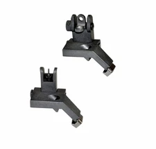 45 Degree Front and Rear Flip Up Offset Rapid Transition BUIS Backup Iron Sight