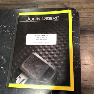 #ad JOHN DEERE TRACTORS Parts Catalog PC766 Tractors 80 820 830 830 l English $29.95