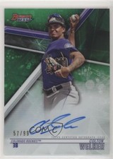 2018 Bowman's Best of Green Refractor 57/99 Colton Welker #B18-CW Auto 1j2