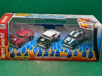 ORIGINAL AUTO WORLD X-TRACTION '55 CHEVY GASSERS, 3 PACK, LIMITED EDITION, NEW