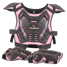 Kids Dirt Bike Gear Motocross Chest Protector Motorcycle Protective Gear Pink