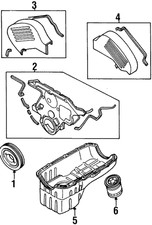 Genuine Mitsubishi Lower Timing Cover MD175651