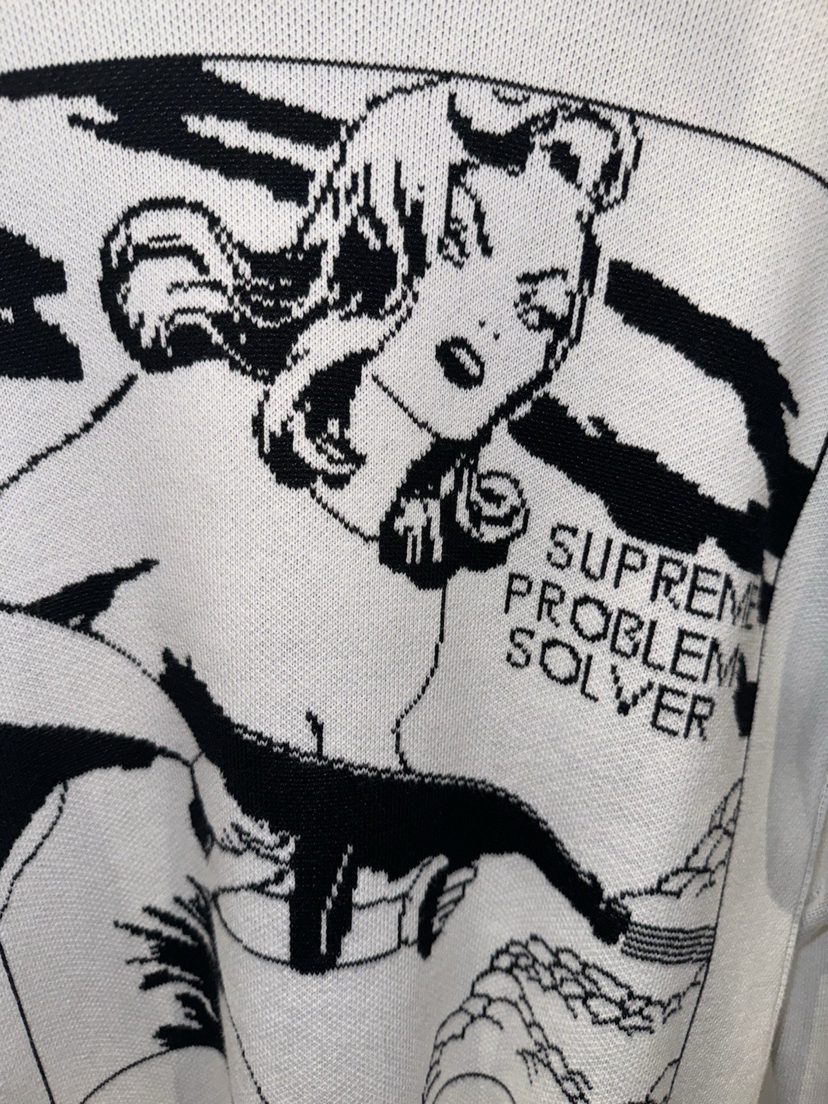 Supreme Problem Solver Sweater Size Small - image 3